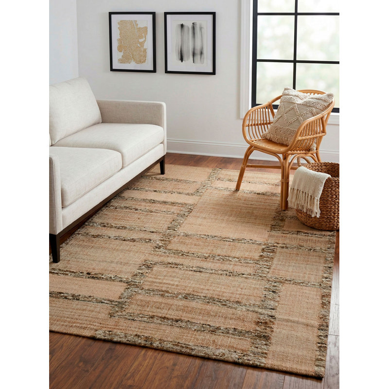 Aquila Area Rug in Natural Tan, Rectangle 9' x 12'