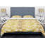 Golden Floral I - Ensemble de housse de couette abstrait Glam - Microfibre de polyester-40702440