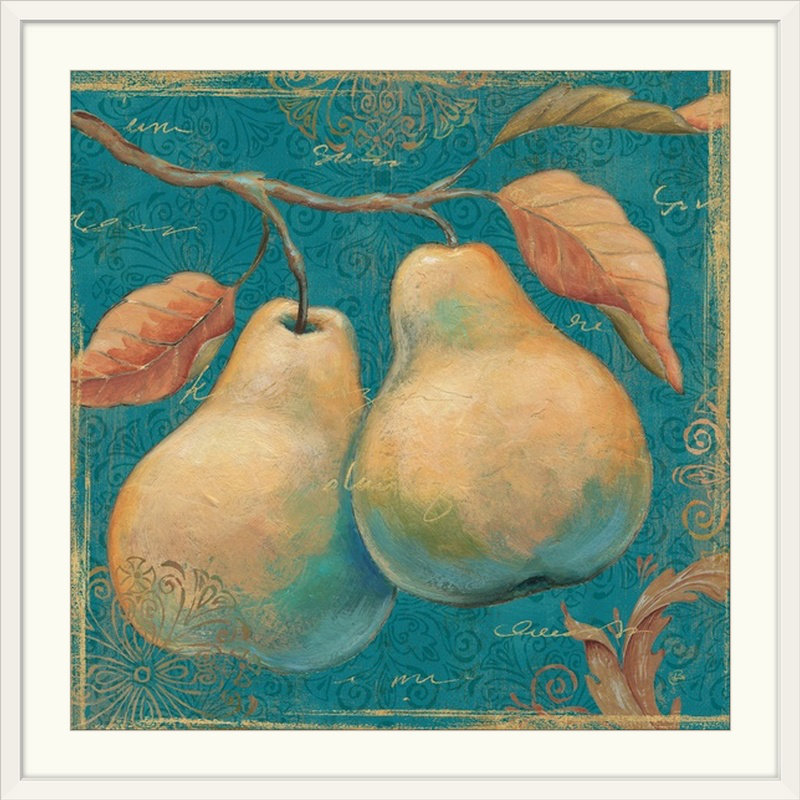 « i », reproduction d’impression brissonnet, Lovely Fruits, H 24 po x l 24 po x P 1 po, Cadre blanc