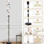 Lampe sur pied corail moderne à intensité variable avec télécommande et pédale abat-jour abat-jour grand poteau d'angle pour le salon, la chambre et le bureau