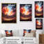 «Sport Stadium In Spotlight VI - Cityscapes», reproduction d'art sur toile-1091573650-1091573653