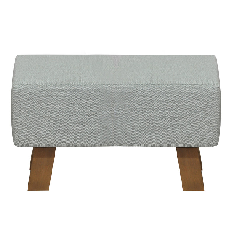 Gimo 100% Polypropylene Upholstered Bench, Grey