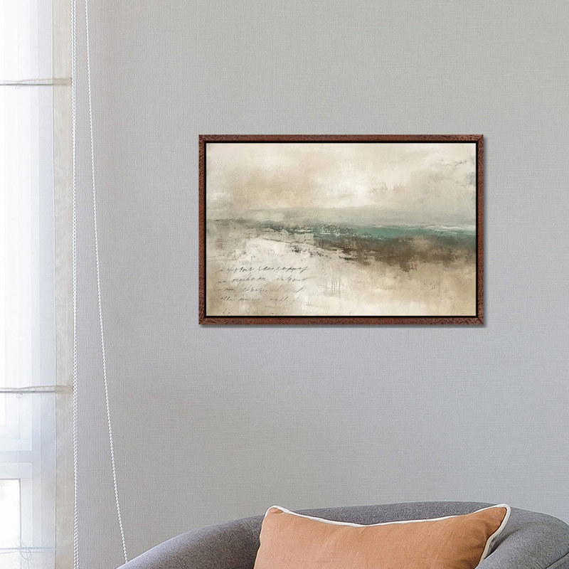 Abstract Scripted Landscape V by Willow Studio - Gallery-Wrapped Canvas Giclée on Canvas, 45.72 cm H x 66.04 cm W, White