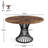 Ashiyah Round Metal Base Dining Table-1749463401-1807005935