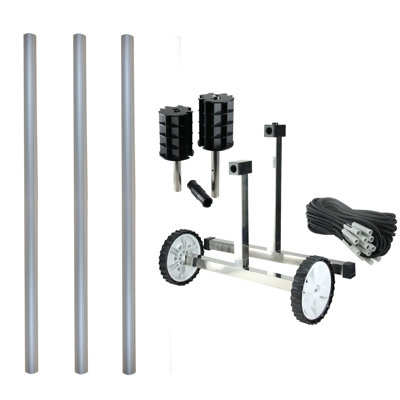 8Ft X 3In Pool Cover Reel System With Tubes
