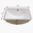 Hokku Designs Manviraj 18.5'' White Porcelain Rectangular Bathroom Sink with Overflow