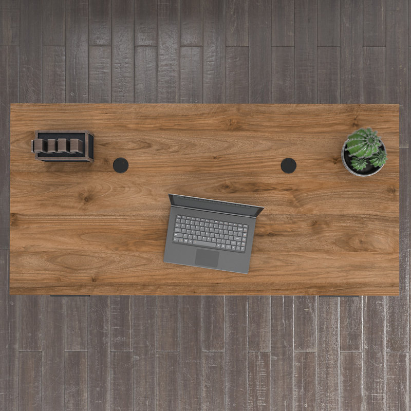 Kaionna Executive Desk, Fresh Walnut