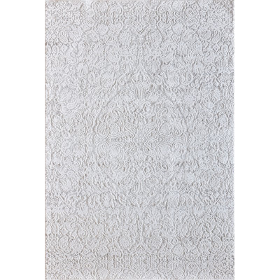 Tapis décoratif de Ivoire géométriques à tissage électrique Bullis