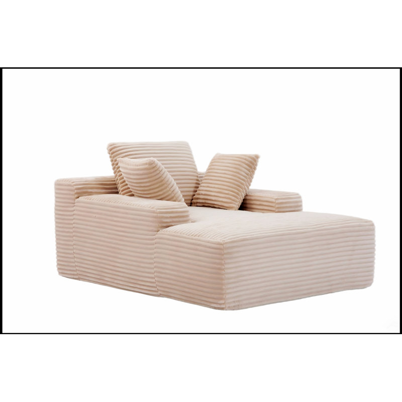 Méridienne surdimensionnée surdimensionnée Cozy Cloud Couch, Beige