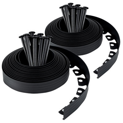 5cm H x 2000cm W Plastic Lawn Edging