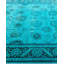 Tapis unique bleu / vert / prune de 6 pi 2 po x 9 pi 4 po Overyed