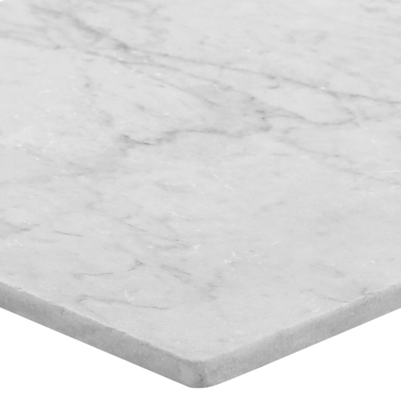 Avanti 12x12 Tumbled Marble Tile, Carrara White