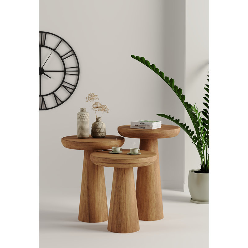 Breisha Solid Wood Coffee Table, Medium Walnut