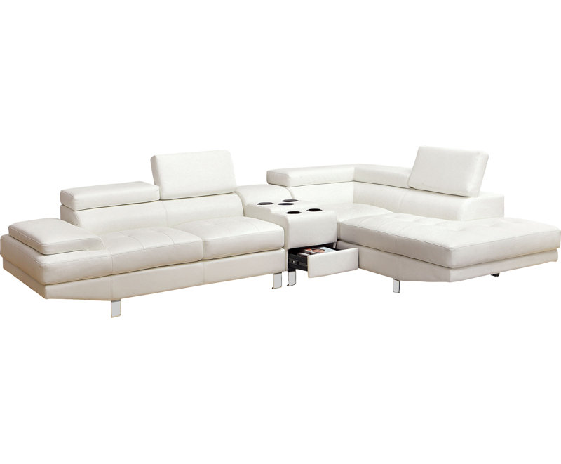 Canapé modulaire Dymitri, blanc