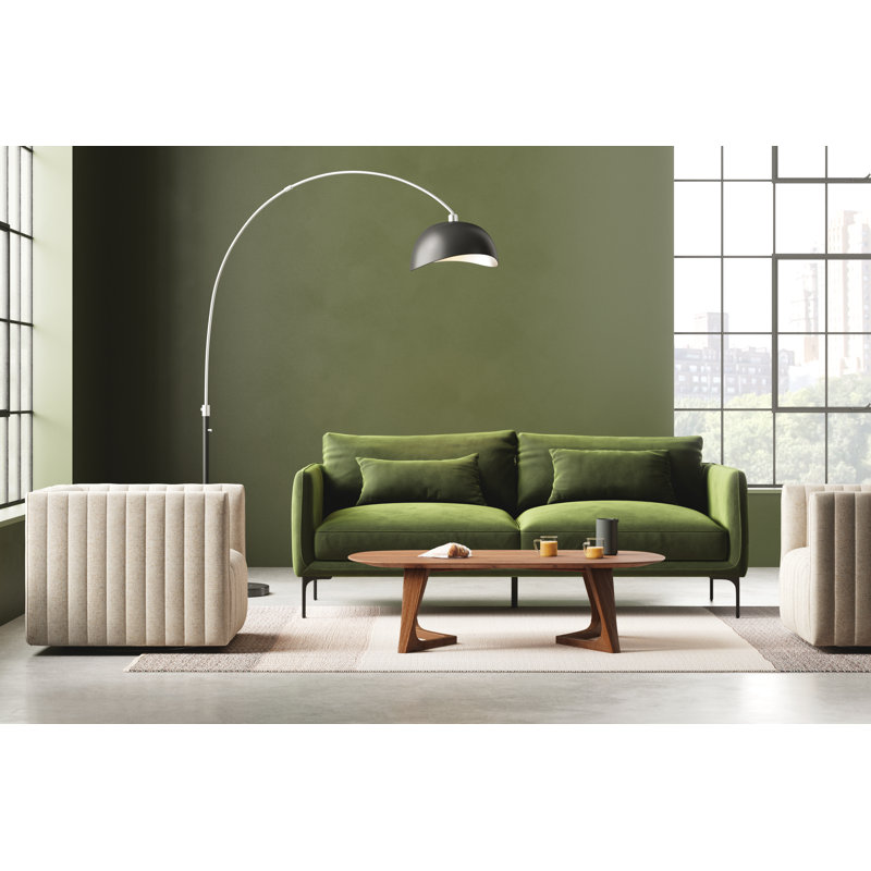 Rae Upholstered 84'' Sofa, Military Green