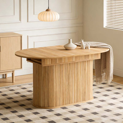 55.11"-70.86" Extendable Dining Table
