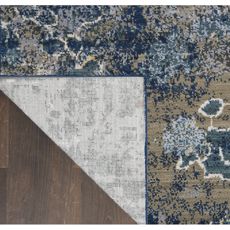 Tapis bleu Adriana, Rectangle 8 pi 6 po x 11 pi 6 po