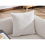 Confortable fauteuil de loisir rembourré avec petite table, pieds en métal et poches de rangement-133996146