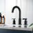 Widespread Bathroom Faucet 2-handle Bathroom Sink Faucet with Drain Assembly-91951167