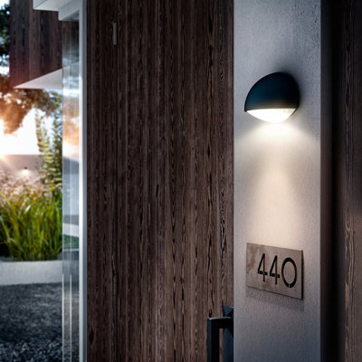 Philips LED Dust Outdoor Wall Lantern Anthracite 3W
