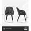 49cm H Velvet Upholstered Metal Armchair-645585782