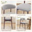 Chaise d'appoint rembourrée en bois massif Vannie-492350682