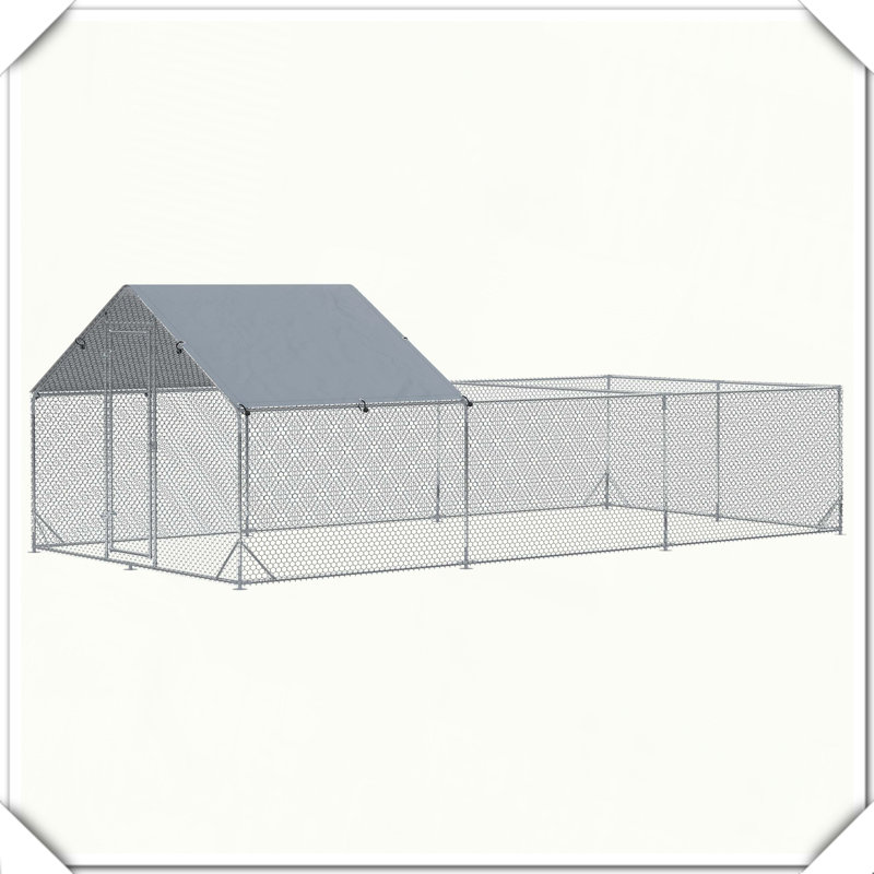 Cage à poules en métal imperméable en forme de spire