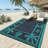 Reversible Outdoor Stain Resistant Modern Area Rug Washable Camping Carpet for Deck Reversible, Stain Resistant, Modern Design, Washable, for Outdoor Use-1194340328-1194340324