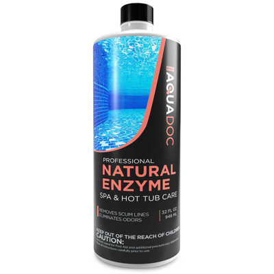 AquaDoc Spa Enzyme Water Treatment – 32oz Natural Hot Tub Enzyme Cleaner & Clarifier – Eco-Friendly Hot Tub Chemical for Crystal Clear, Odor-Free, Balanced Water