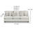 Olatunde 87" Upholstered Sofa-1704170611