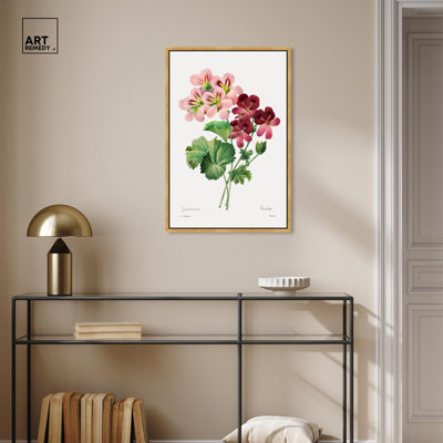 Art Remedy, impressions sur toile, géranium, 1827
