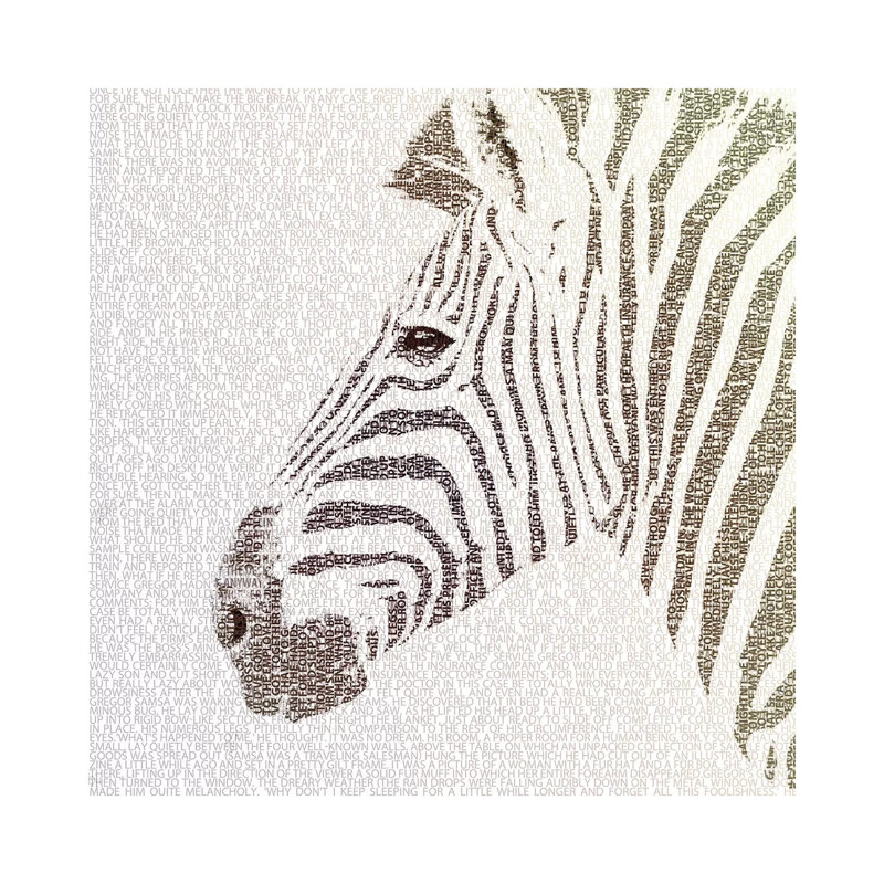 The Intellectual Zebra by Paula Belle Flores - Wrapped Canvas Gallery-Wrapped Canvas Giclée, 30.48 cm H x 30.48 cm W