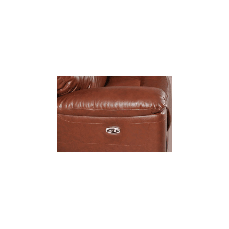 Celarian Genuine Leather Electric Power Recliner Armchair, Tan