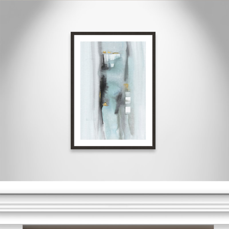 Amalfi - peinture encadrée, Cadre espresso foncé, H 36 po x l 26 po x P 2 po