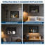 Niche de douche encastrée en acier inoxydable noir canon de fusil 48 x 38 cm – Rangement mural pour salle de bain, cuisine et VR-94953728