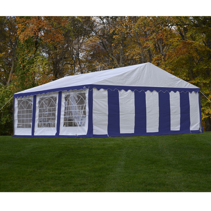 Paroi latérale 20 pi x 20 pi, Bleu / Blanc