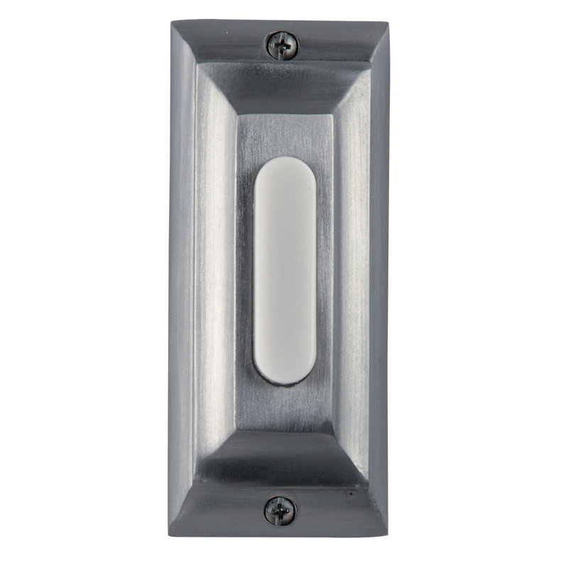 Antique Pewter Push Button Doorbell