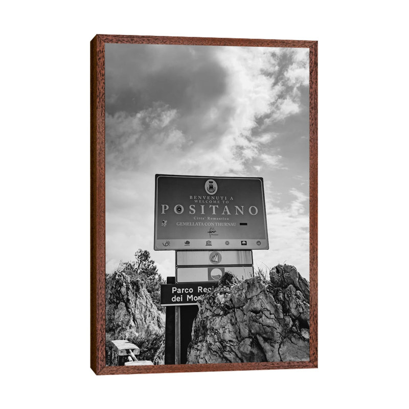 Positano XV by Bethany Young - Print on Canvas, Classic Brown Wood Framed, 66.04cm H x 45.72cm W x 3.81cm D