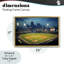 Cadre flottant Baseball Stadium at Night, design par Arlington Prints-54878297-54878295