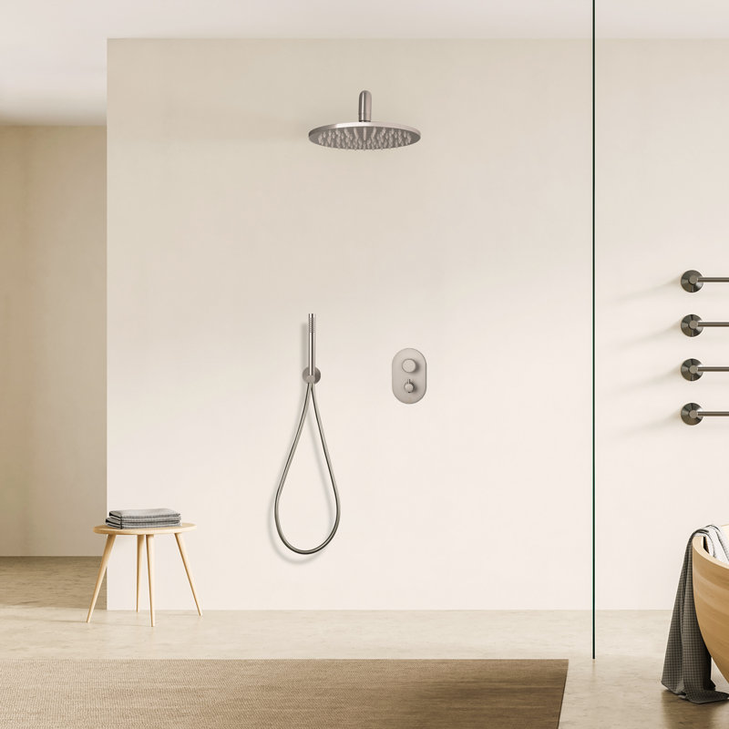 Ensemble de douche complet Primo, Nickel mat