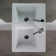 LACAVA Dimini 13.75'' Porcelain Rectangular Bathroom Sink with Overflow
