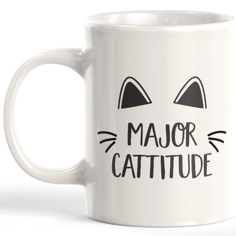 Grande tasse à café Cattitude, 11 oz, Céramique
