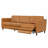 Stoll 93" Power Inclining Genuine Leather Sofa