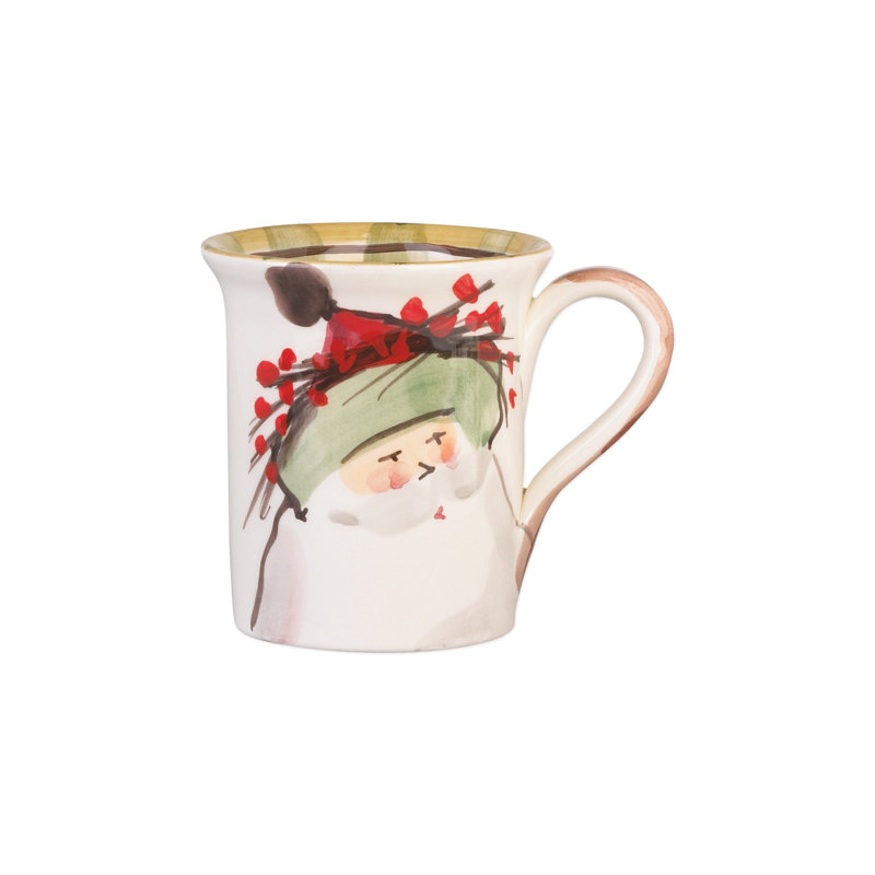 Old St. Nick Earthenware Coffee Mug