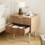 39cm W Metal Bedside Table