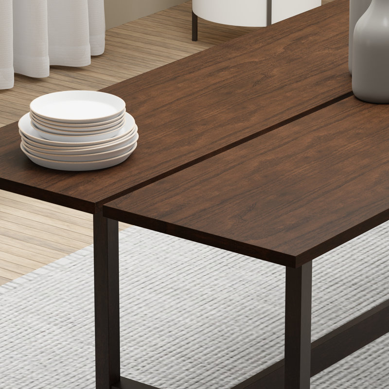 Split Top Dining Table, Brown