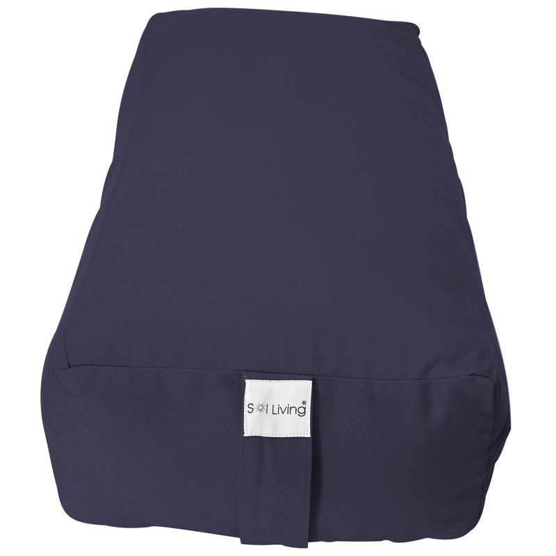 Traversin en coton, Bleu marine, 28 po x 12 po x 8 po