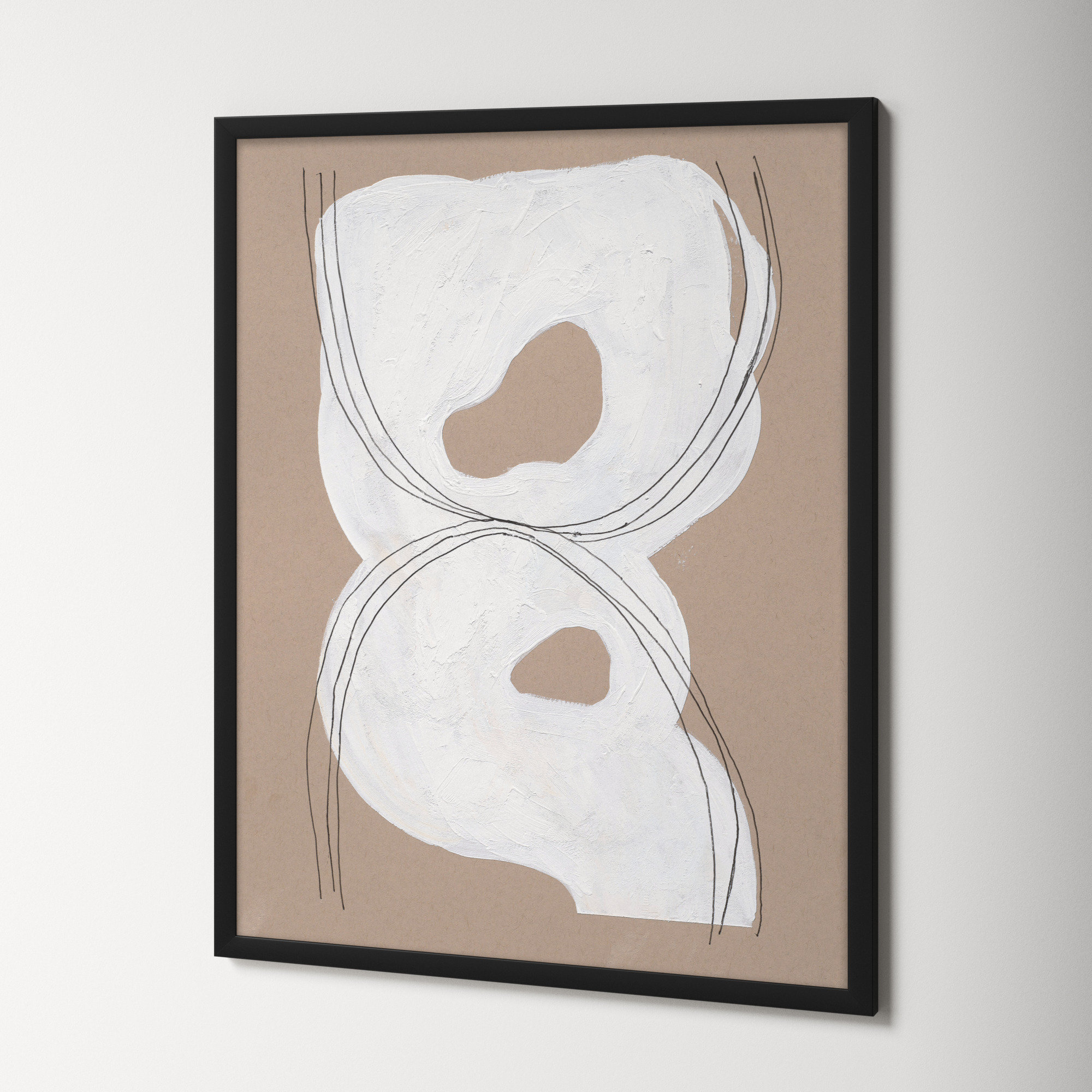 Free Form 1 by Andrea Stokes, Black, 25" H x 20" W x 1.25" D