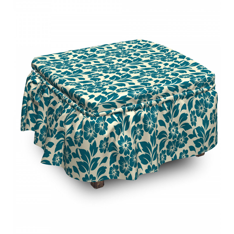 Box Cushion Ottoman Slipcover