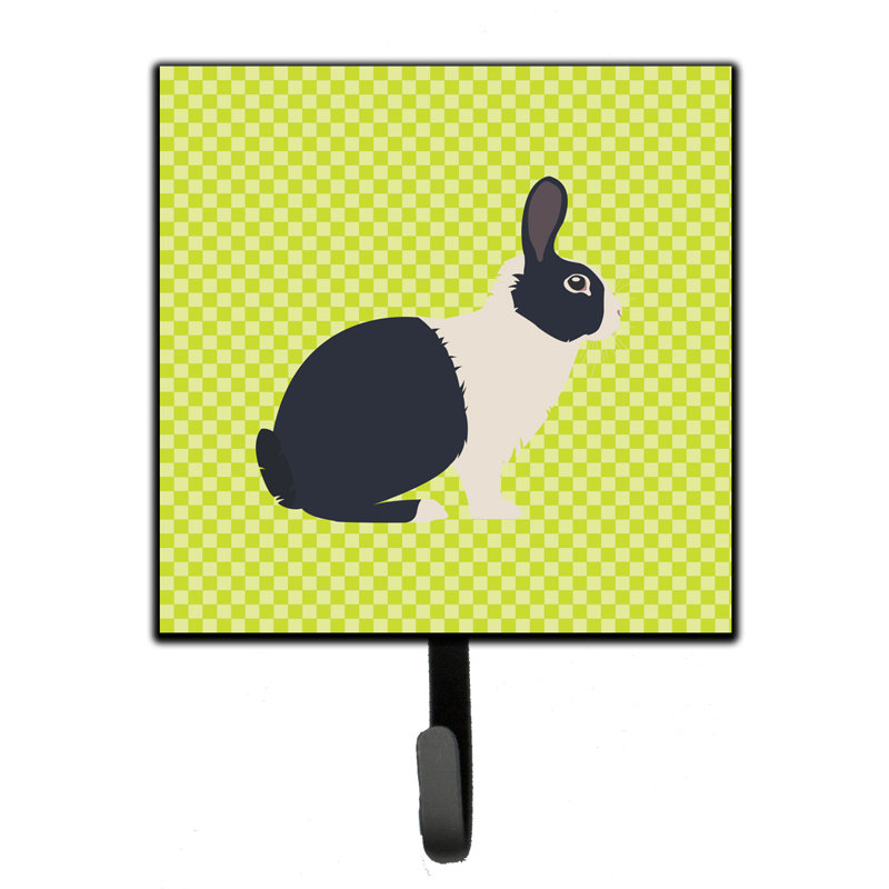 Organisateur de clés murales avec crochets de lapin néerlandais Turker, Vert